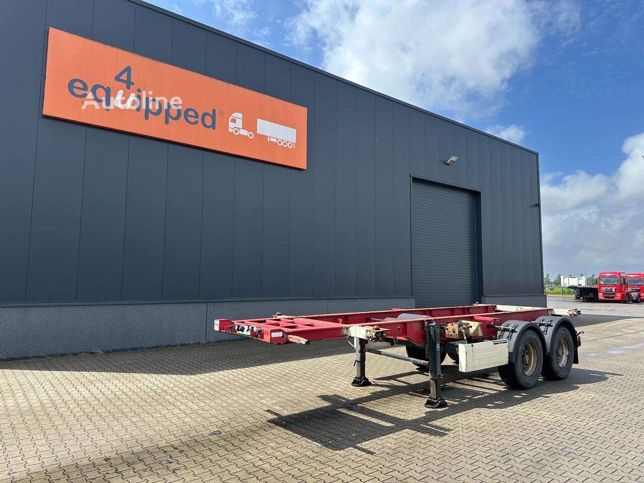 Krone 2-axle 20FT chassis / BPW + drumbrakes, / airsuspension / empty  container chassis semi-trailer - Autoline