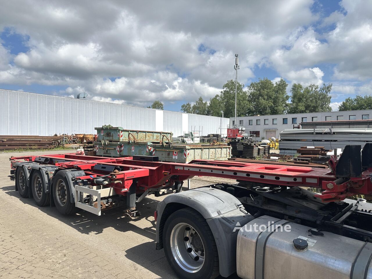 نیمه تریلر کانتینر Krone 3-Achs-Containerchassis* BPW* 20/40/45 Container - Autoline