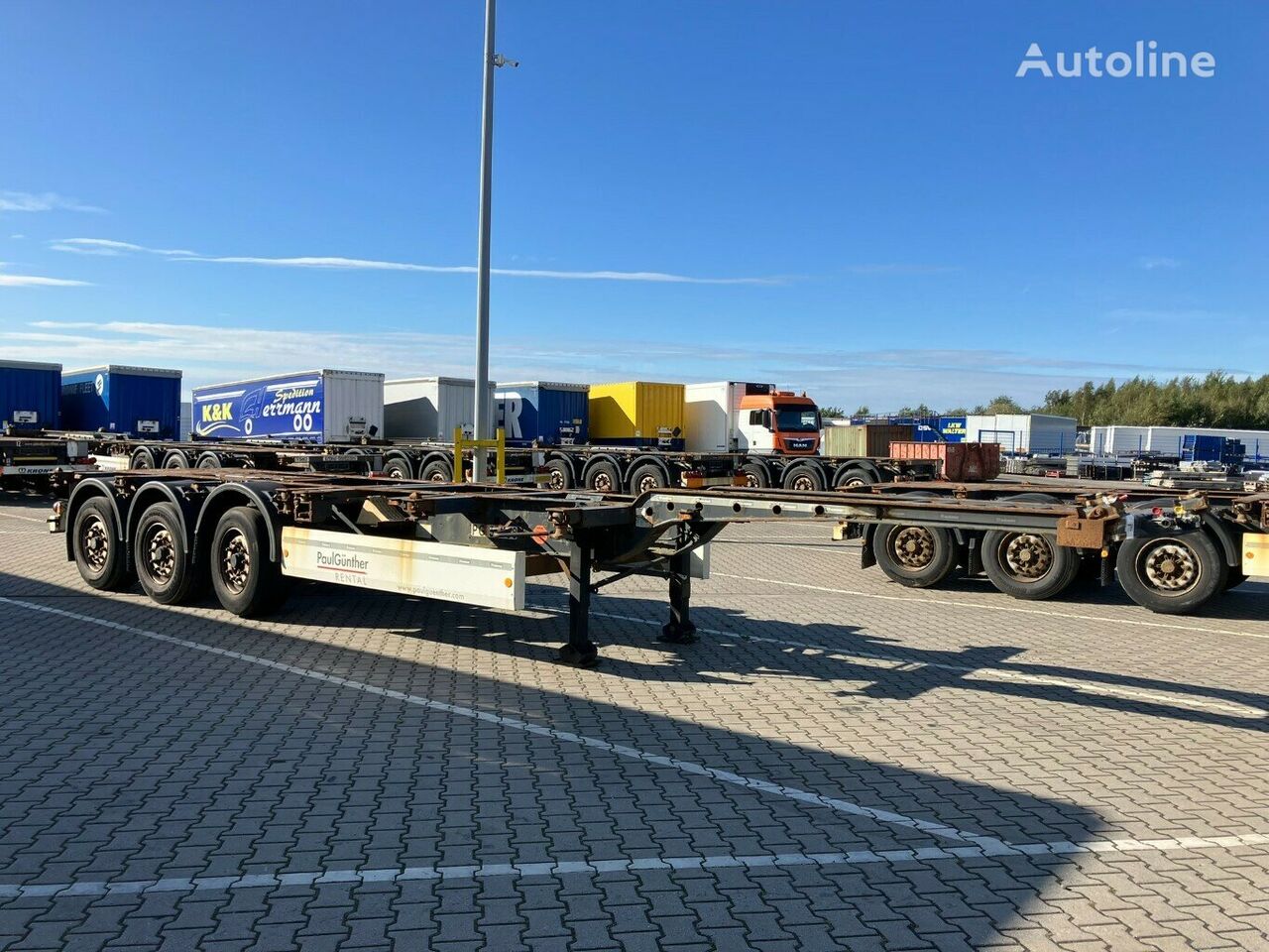 Krone Box Liner SDC 27 eLTU4 container chassis semi-trailer