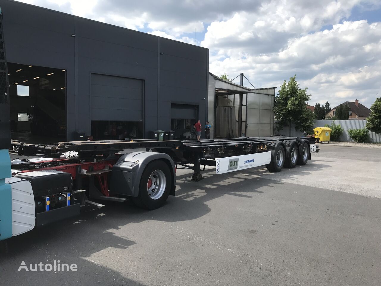 Krone KOMBI SZÉTHÚZHATÓ 14M 1X20/1X30/1X40/1X45/2X20 LÁBAS container chassis semi-trailer