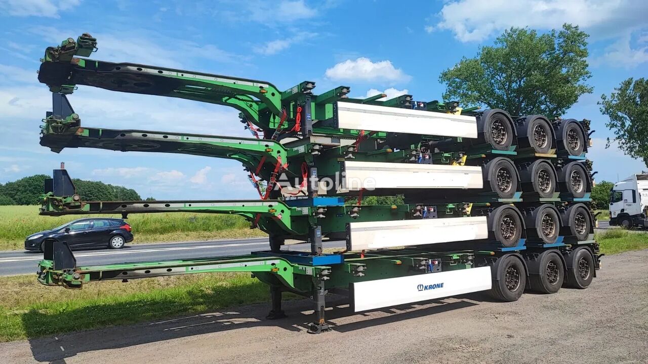 Krone SD  2x20’, 1x30’ i 1x40’, 1x45’,  HC,   Available 40 UNITS container chassis semi-trailer