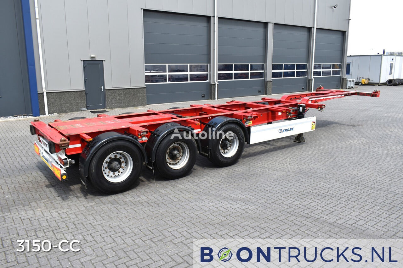 konteinerių važiuoklė puspriekabė Krone SD BOX LINER | 2x20-30-40ft HC * EXTENDABLE REAR * APK 11-2024 *