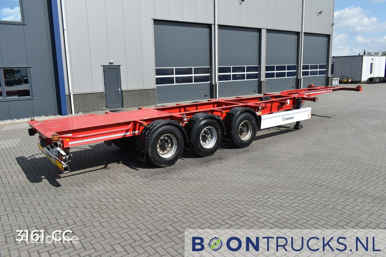 العربات نصف المقطورة شاحنة نقل الحاويات Krone SD BOX LINER | 2x20-40ft HC * 4650 Kg * FIXED CHASSIS * APK 10-2