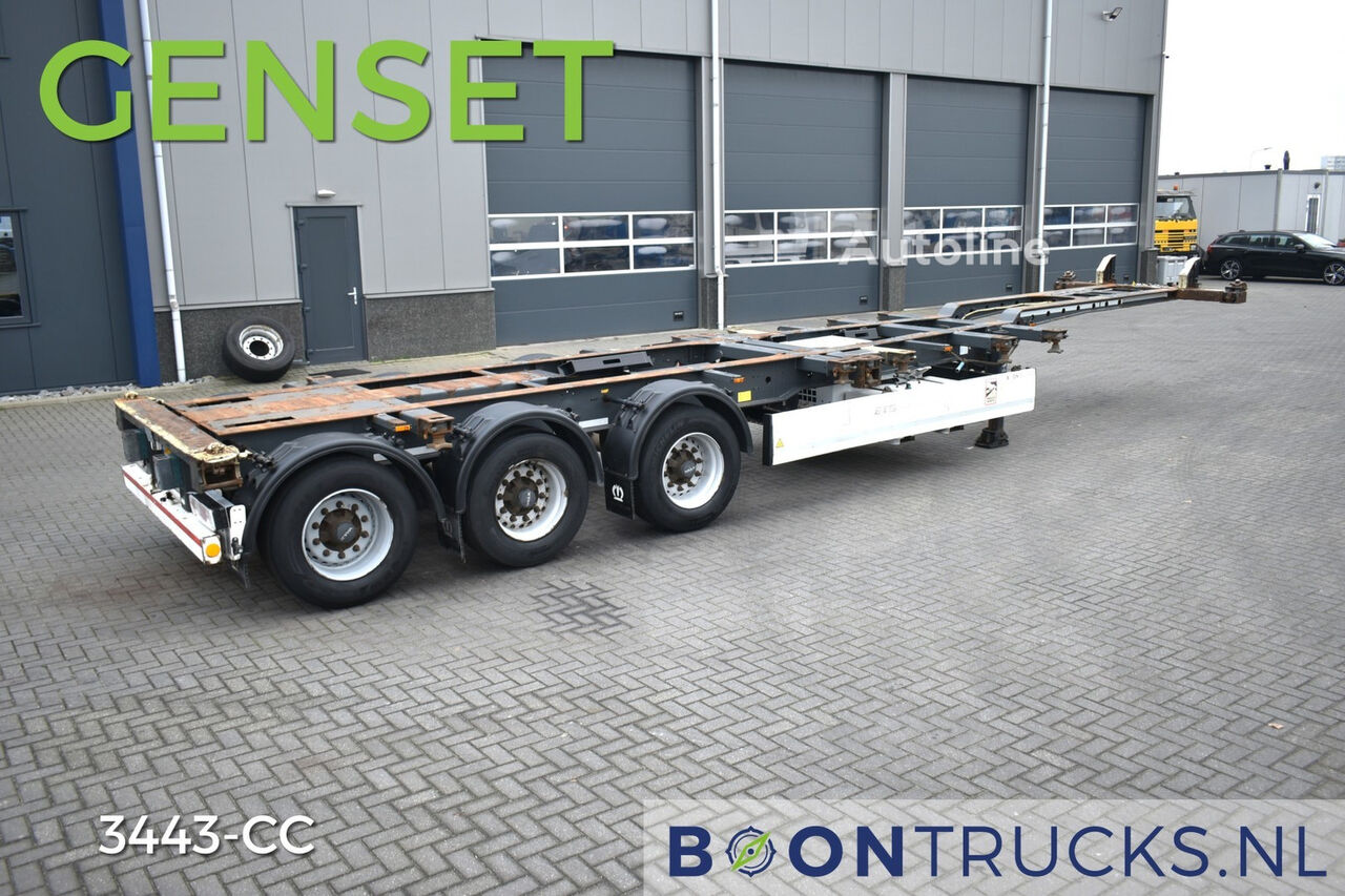 semi-reboque porta-contentores Krone SD + GENSET | 2x20-30-40-45ft HC * LIFTAS * ACHTERSCHUIVER * APK