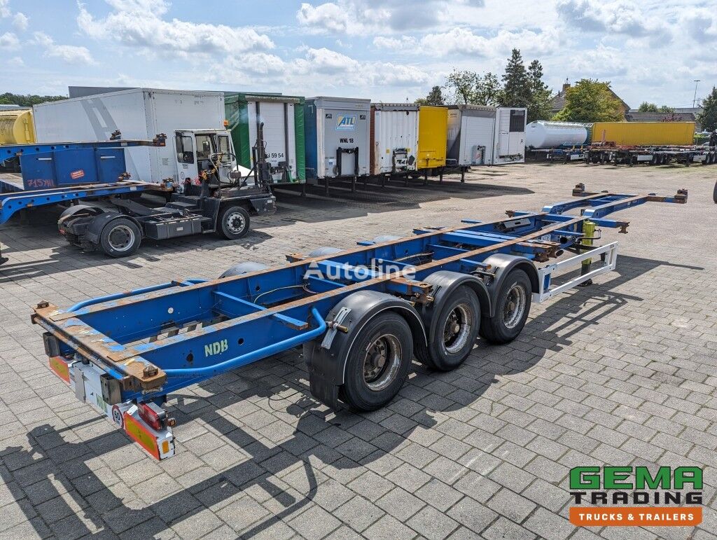 полуприцеп контейнеровоз Krone SD27 3-Assen BPW Drumbrakes - 4700KG - All Connections (O1913)