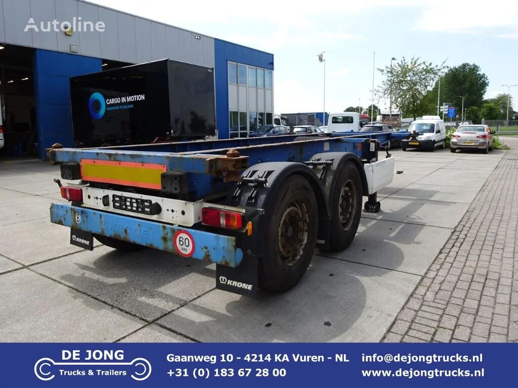 semi-reboque porta-contentores Krone SZ 20 FT Container chassis / Mercedes + Disc