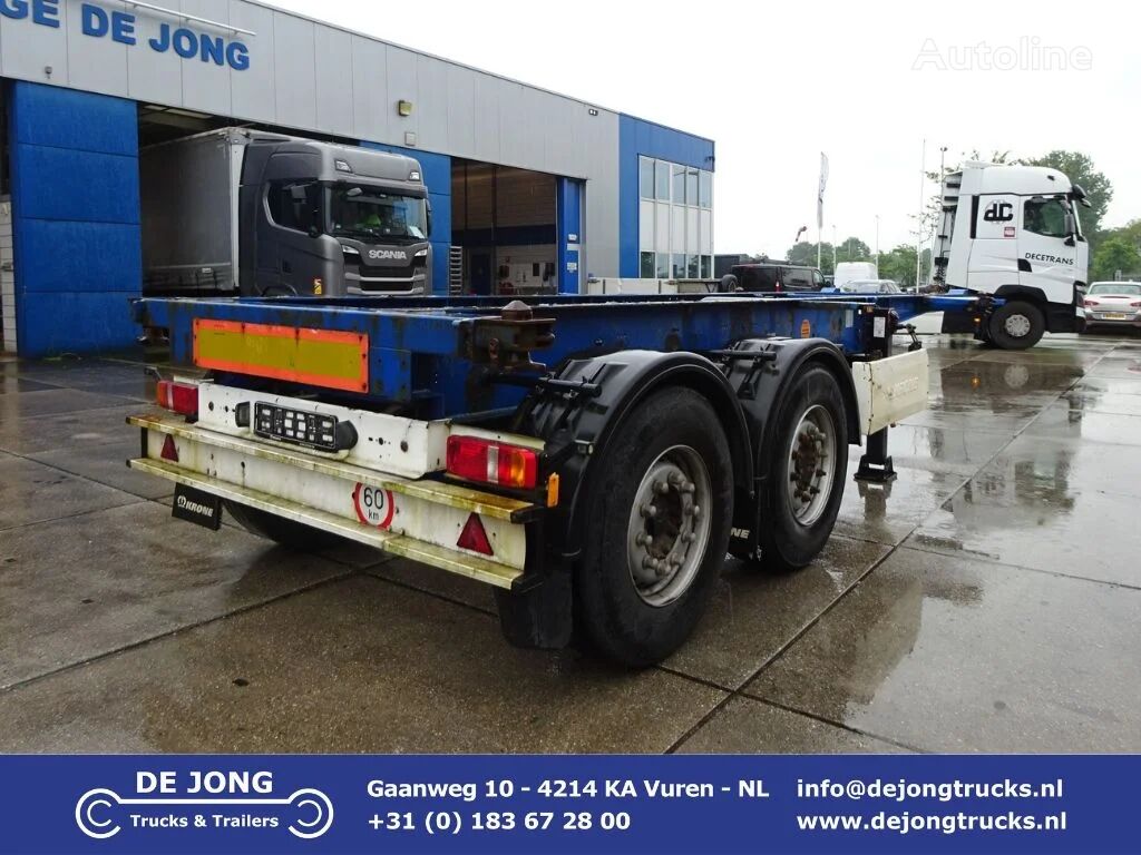 Krone SZ 20FT Container chassis / Mercedes + Disc semirremolque de contenedores