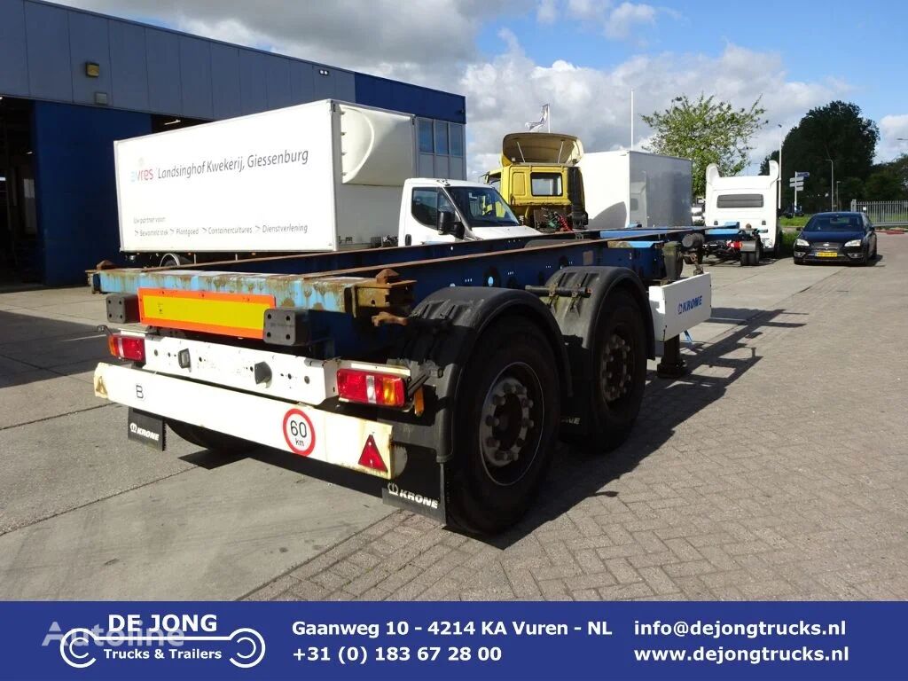 semirimorchio portacontainer Krone SZ 20FT Container chassis / Mercedes + Disc