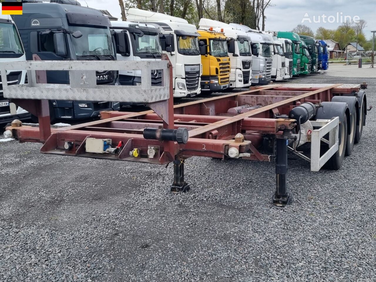 LAG container chassis semi-trailer