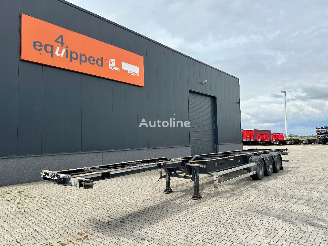 LAG 40FT/45FT HC, BPW+drum, empty weight: 4.120kg, NL-chassis, APK:  container semitrailer