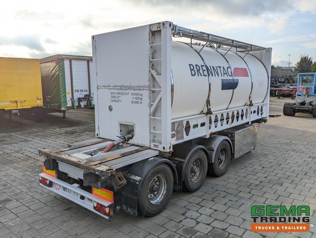 naczepa do przewozu kontenerów LAG O-3-39 CD 3-Assen BPW 20-30FT TANK/SWAP ContainerChassis ADR- 3G