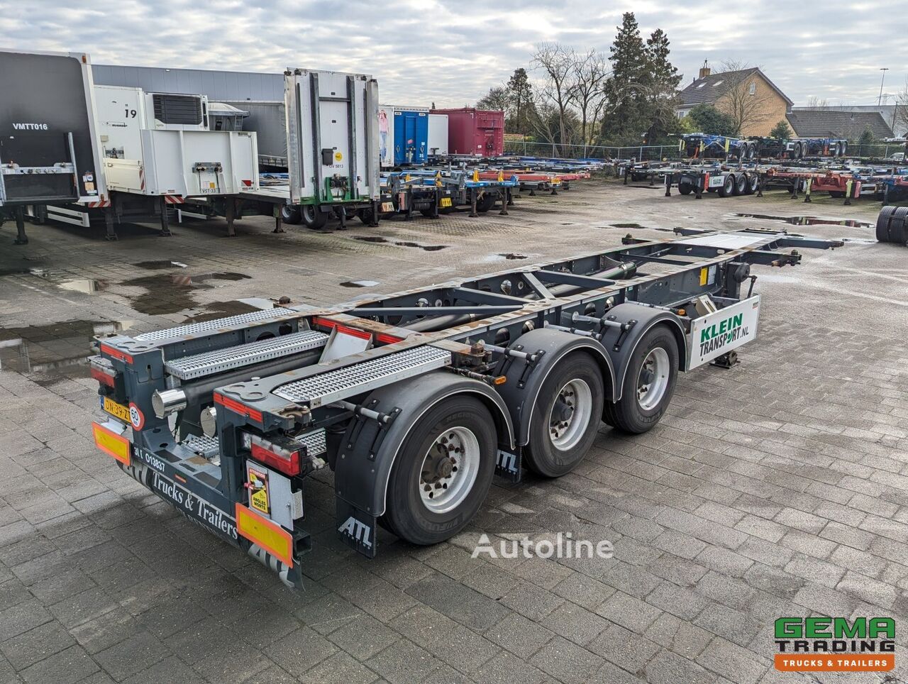 LAG O-3-CC 3-Axles BPW - 20 30FT TANK/SWAP - 3580KG - ContainerChass container chassis semi-trailer