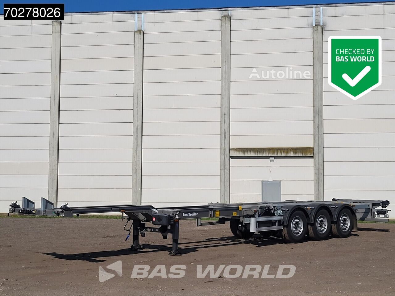LeciTrailer SR3EC 3 axles UNUSED Liftachse Multi'45 container chassis semi-trailer for sale | Autoline IN LeciTrailer SR3EC 3 axles UNUSED Liftachse Multi'45 container chassis semi-trailer - Autoline
