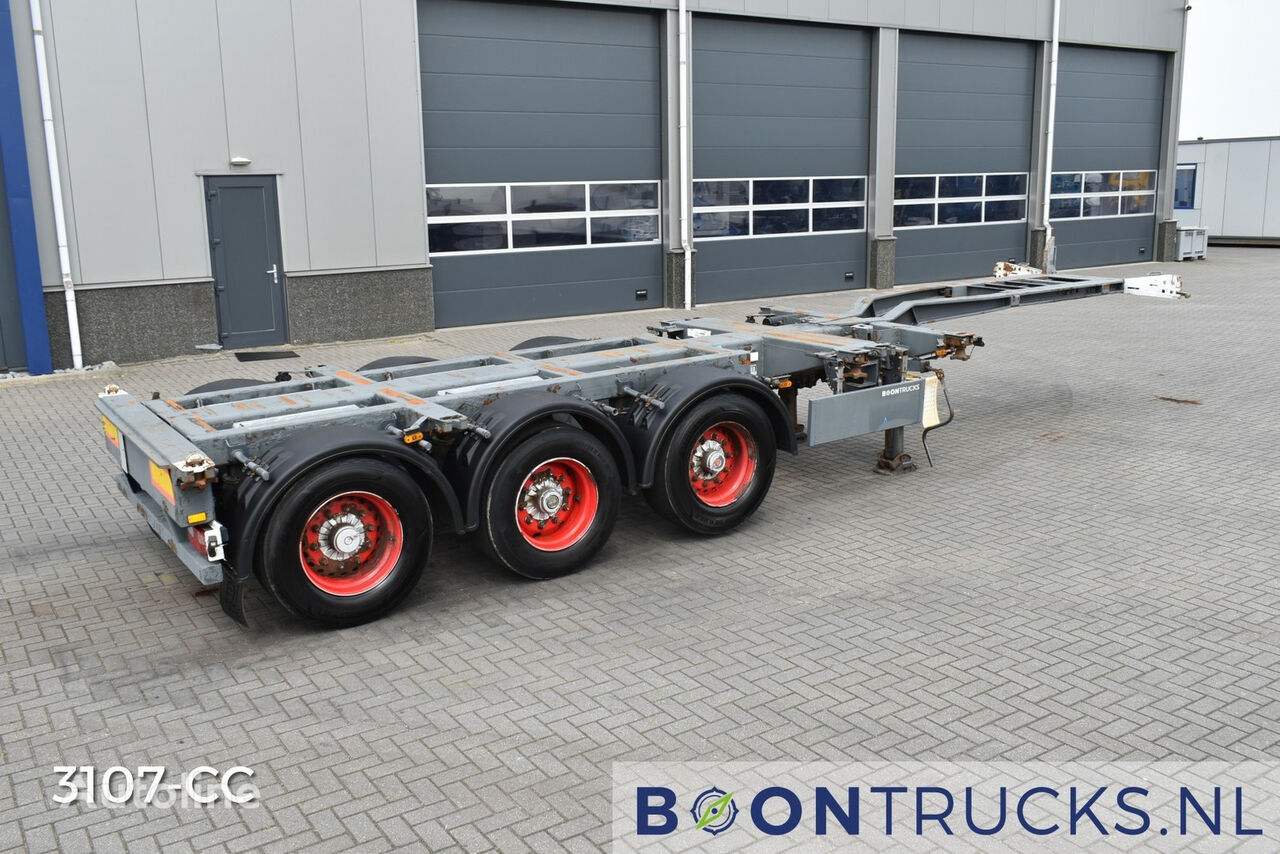 semi-remorque porte-conteneurs Pacton T3-010 | 2x20-30-40-45ft HC * 3x EXTENDABLE * NL TRAILER * APK 0