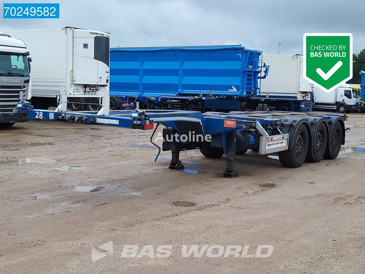 Pacton T3-010 Liftachse 45ft semirremolque de contenedores