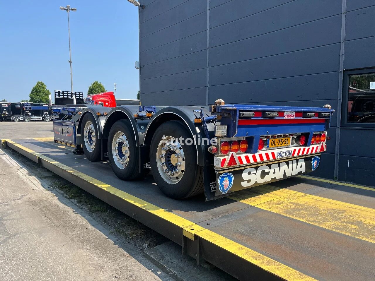 Pacton TRAILERS container chassis | Steering axle | Geschoopeerd container chassis semi-trailer