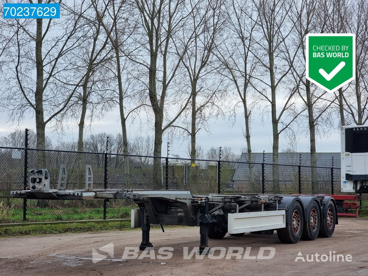 العربات نصف المقطورة شاحنة نقل الحاويات Renders 3DFCST 3 axles NL-Trailer Multi'45ft Liftachse