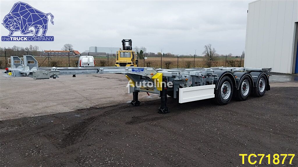 semi-trailer dengan sasis untuk kontainer Renders EURO 820 Container Transport baru