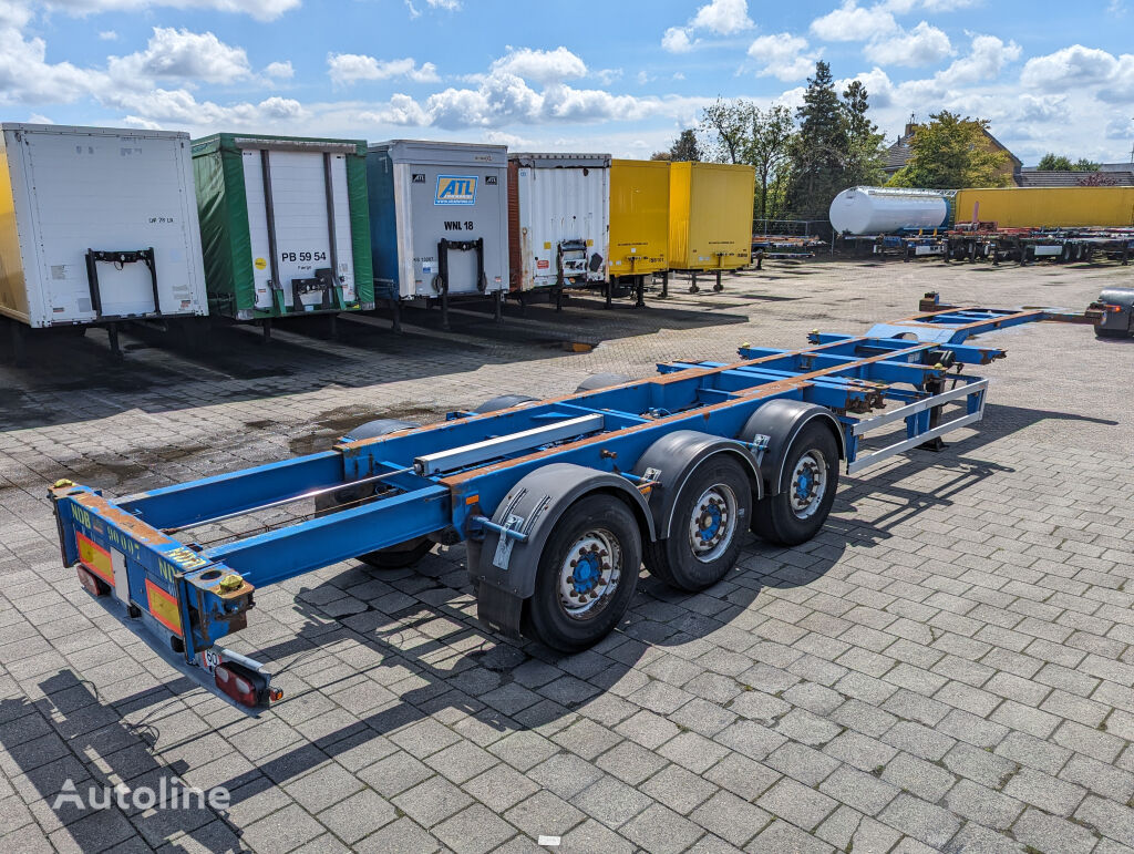 Renders ROC 12.27 CC 3-Assen MB- Lift-Axle - Discbrakes - All Connection container chassis semi-trailer