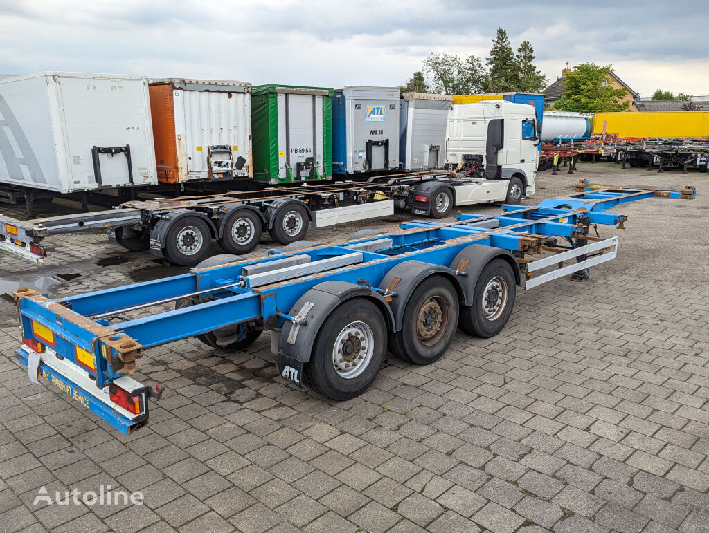 Renders ROC 12.27 CC 3-Assen MB- Lift-as - Discbrakes - All Connections  container chassis semi-trailer