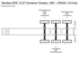 Renders ROC 12.27 Container Chassis / SAF + DRUM / Lift Axle container chassis semi-trailer for sale - Image 10 | Autoline TH Renders ROC 12.27 Container Chassis / SAF + DRUM / Lift Axle container chassis semi-trailer | Image 10 - Autoline