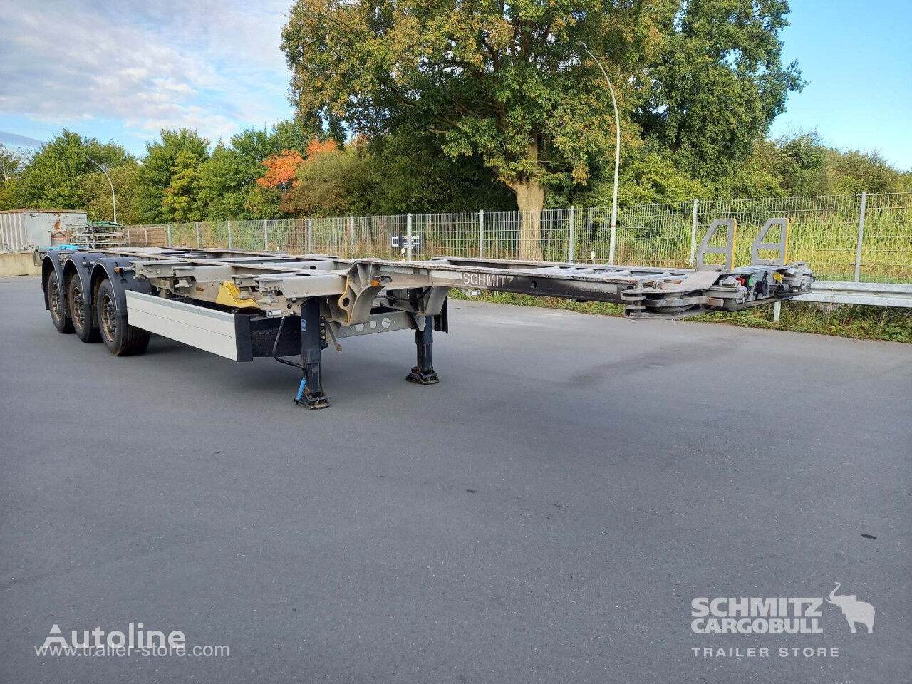 Schmitz Auflieger Containerfahrgestell Slider container semitrailer