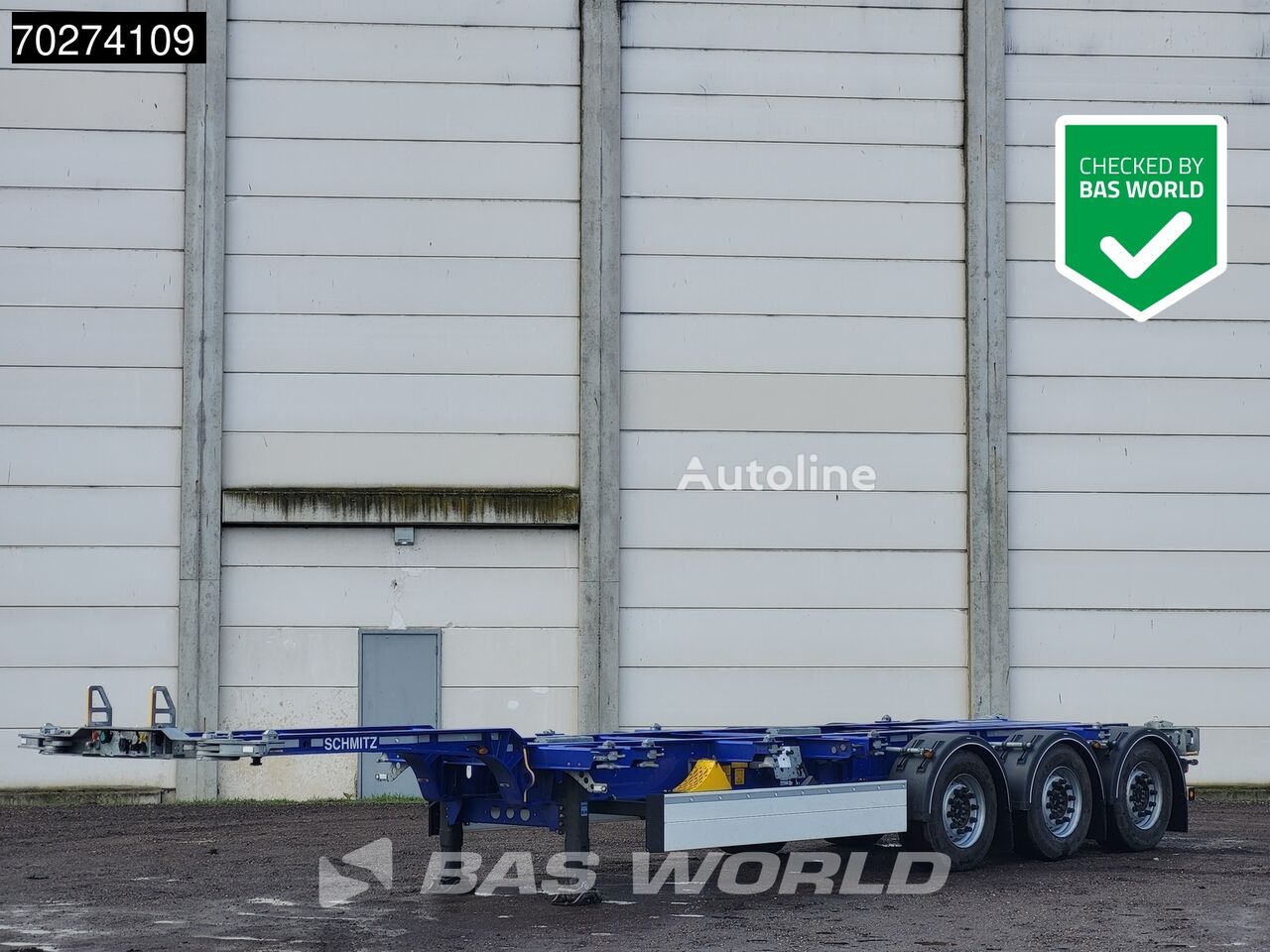 new Schmitz Cargobull SCB*S3D 45ft container chassis semi-trailer