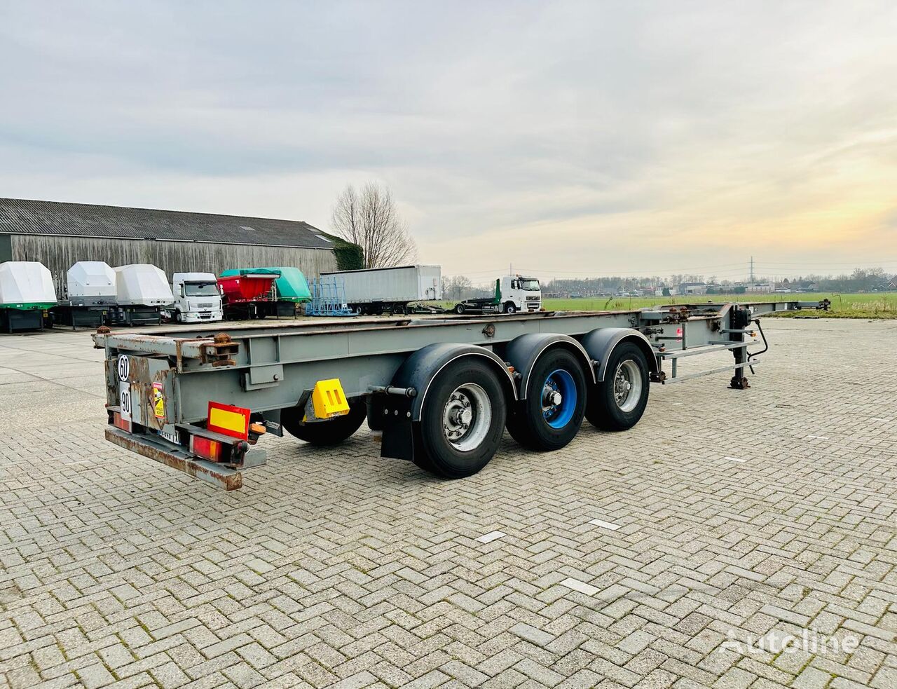 Trouillet container chassis semi-trailer