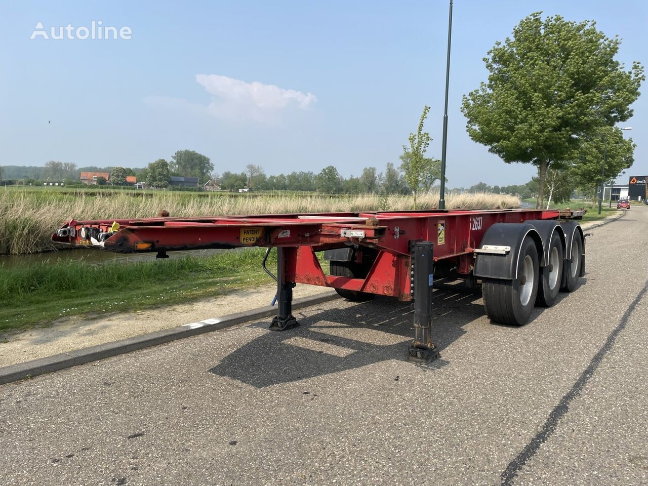 Van Hool 3B0070 containerchassi semitrailer