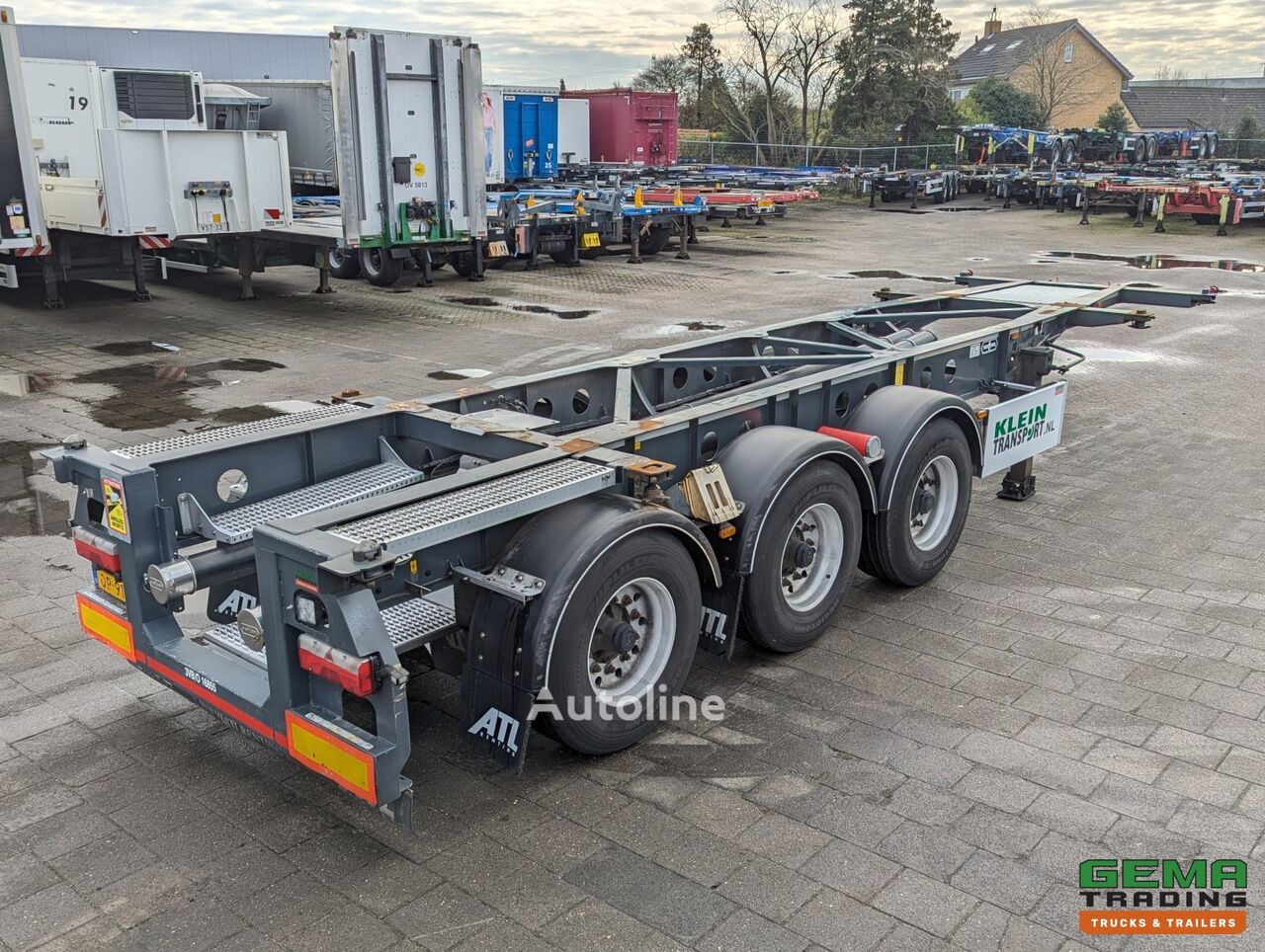 Van Hool A3C002 3-Axles BPW - 20 30 FT TANK/SWAP - 3560KG - ContainerChas container chassis semi-trailer