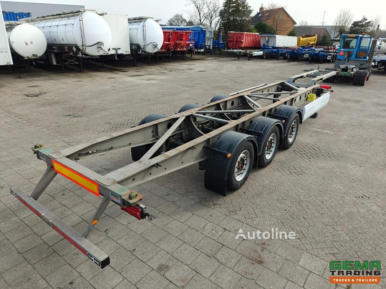 Van Hool A3C002 3-axle SAF - ADR AT/FL - 45FT - 3805KG - Disc brakes - Ga poluprikolica za prijevoz kontejnera - Autoline