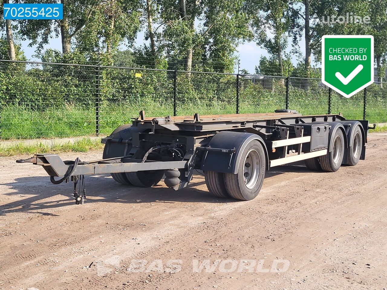 reboque porta contentores GS Meppel AC-2800 N 3 axles NL-Trailer