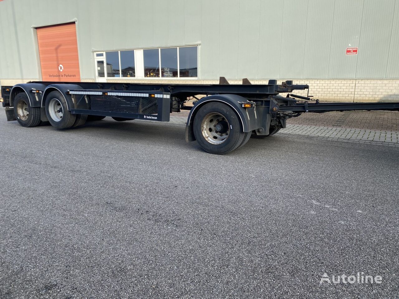 konteinerių važiuoklė priekaba GS Meppel AC-2800 N Lift-axle, LED lights