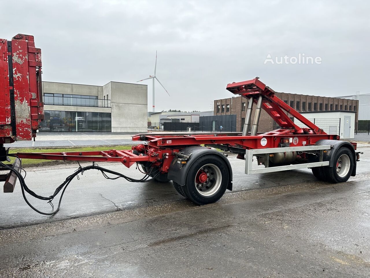 GS Meppel AIC-2000 20T - CONTAINER TRANSPORT + KIP-FUNCTIE - SCHIJFREMMEN  remolque de contenedores