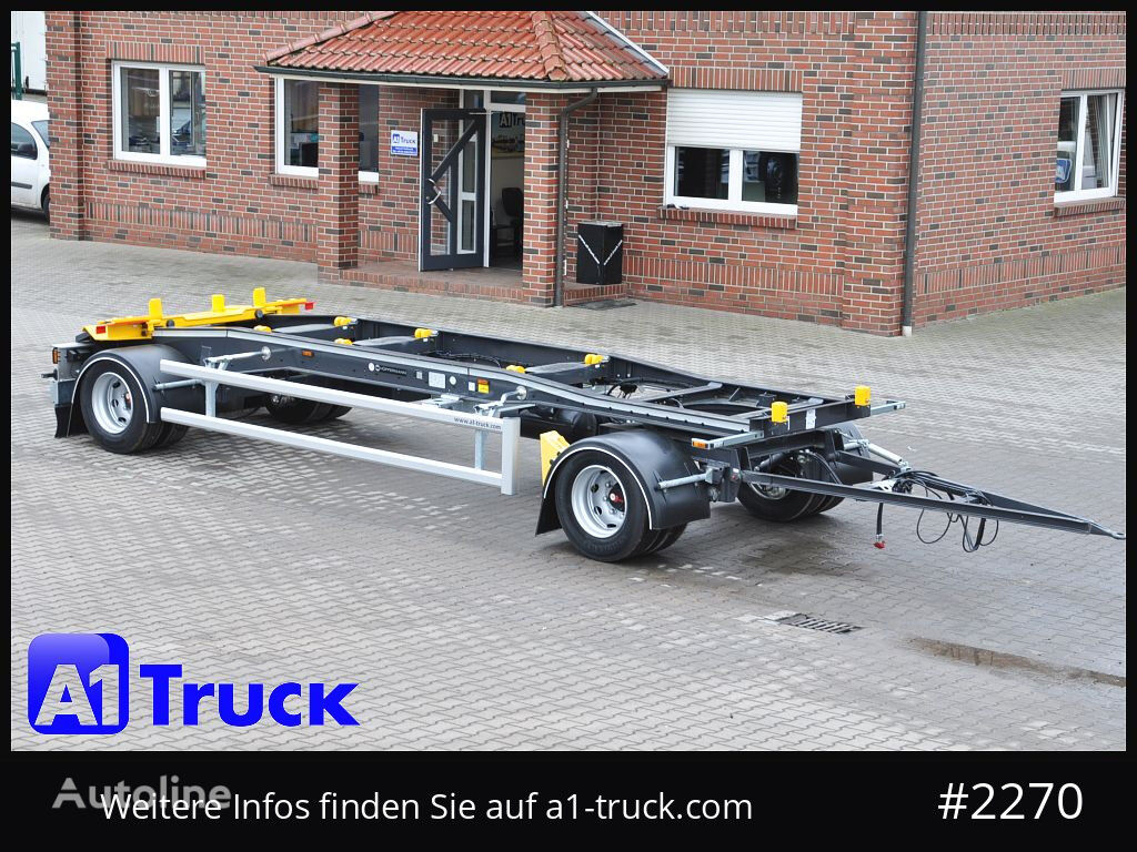 new Hüffermann HSA 20.70 LS Silo container chassis trailer