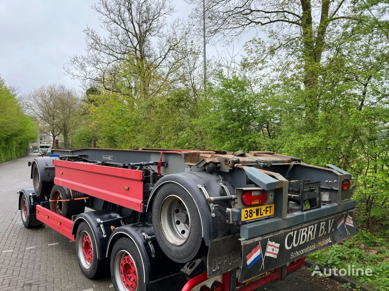 Hüffermann - HSA1870 - BANDEN 50% container chassis trailer