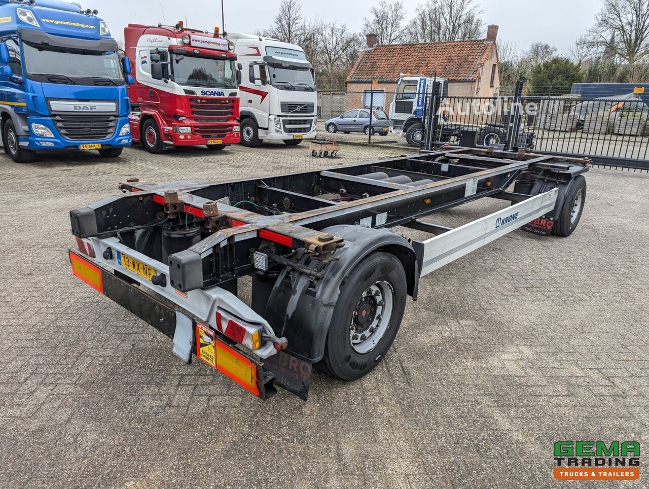 Kögel AW 18 2-Axle SAF - BDF System - Disc Brakes - Air Suspension - 0 container chassis trailer