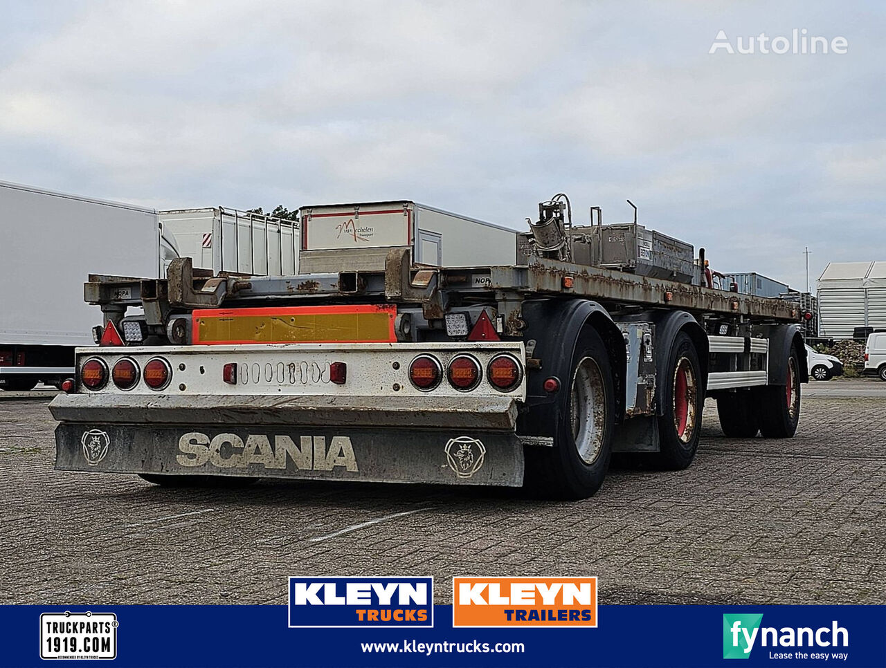 Nopa 3 AXLE container tipper container chassis trailer