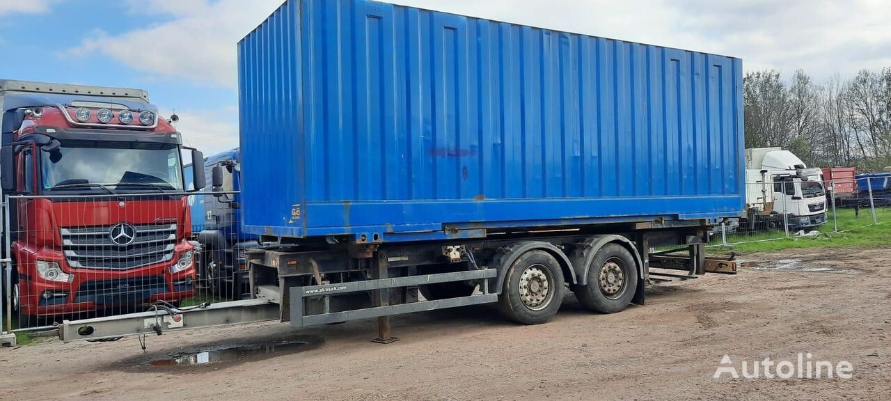 kontejnerska prikolica Schmitz Cargobull Containeranhänger mit Container