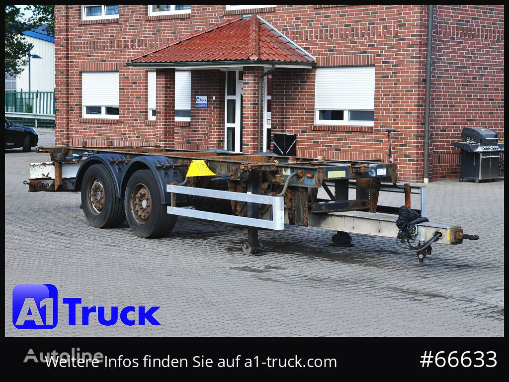 Schmitz ZWF 18, MIDI, oben und unten gekuppelt, verstellbar container chassis trailer