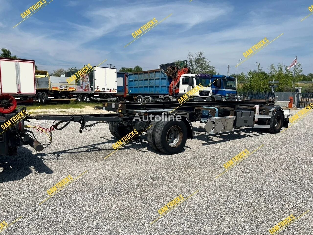 Zorzi 20R Abrollanhänger ROR-Achsen container chassis trailer