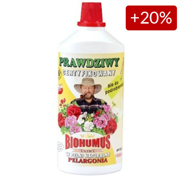 új Biohumus Extra Pelargonia 1L +20% gratis komplex műtrágya