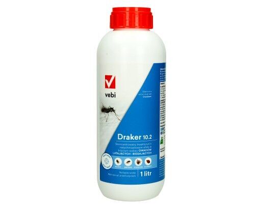 new Draker 10.2 1l Preparat Owadobójczy Na Muchy, Komary, Kleszcze insecticide