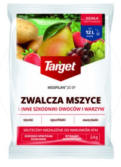 MOSPILAN 20 SP 10G Target - pests of fruit and vegetables