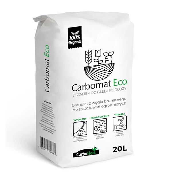 ny CARBOMAT ECO 20L pH4 nawóz węgiel brunatny växtbefrämjare