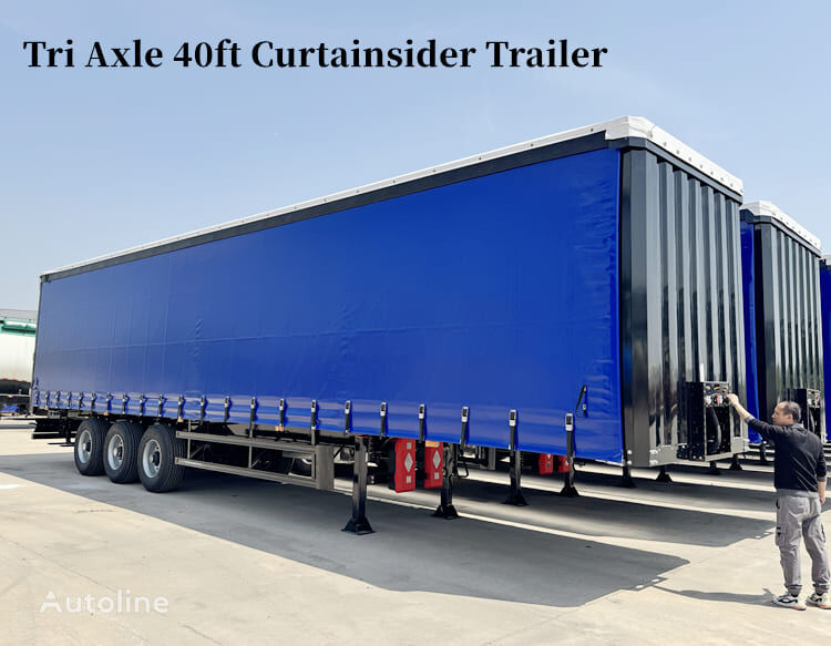 nauja užuolaidinė puspriekabė 2024 New 40ft Curtainsider Trailer for Sale In Panama