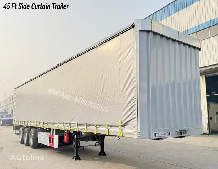 new 45 Ft Side Curtain Trailer for Sale in Panama curtain side semi-trailer