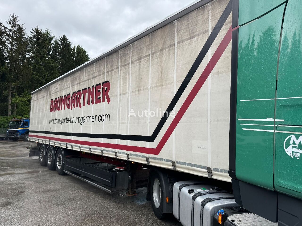 semi-trailer dengan terpal samping Berger