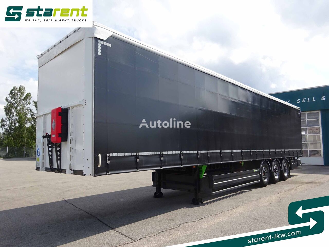 Berger Tautliner Coil-Mulde, LIGHT, Hubdach, SAF-Achsen, Palettenkasten curtain side semi-trailer