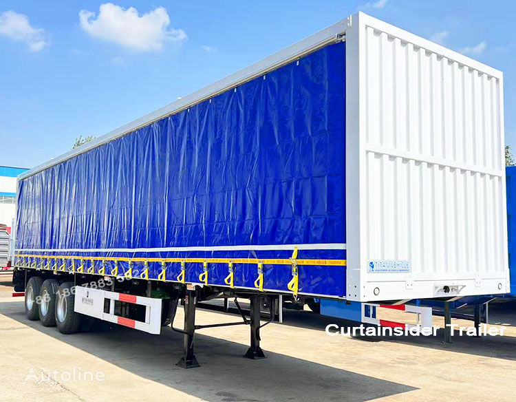 جديد نصف مقطورة ستائر منزلقة Curtain Side Trailers for Sale